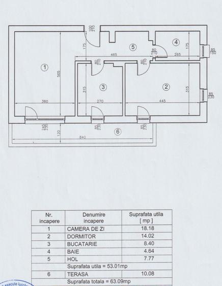 Apartament cu 2 camere decomandat în 1 Decembrie 1918