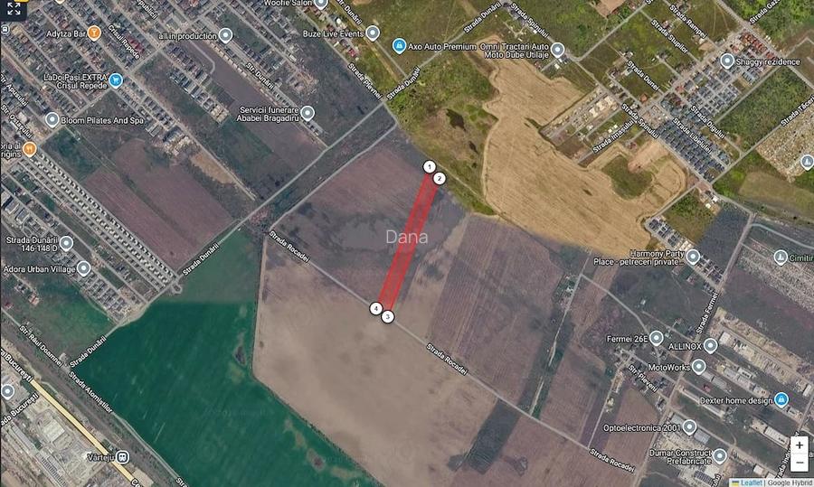 Teren 1.75 ha dezvoltare reziden?iala Magurele langa Bucure?ti dubla deschidere