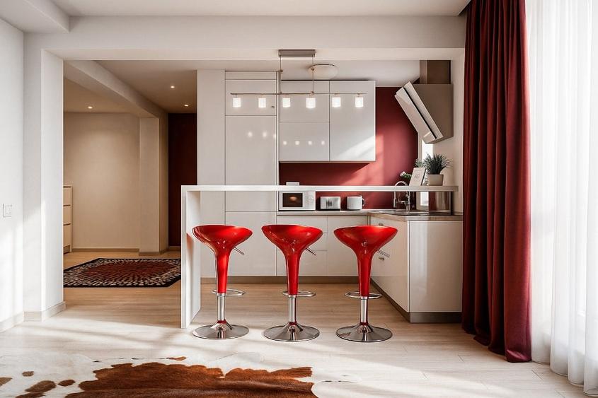 Apartament cu 2 camere semidecomandat, mobilat în Universitate