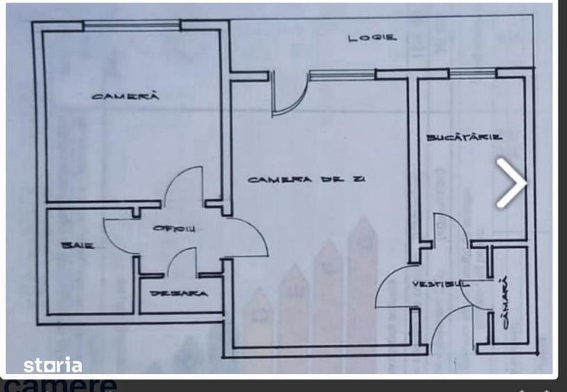 Apartament cu 2 camere semidecomandat în Giulești