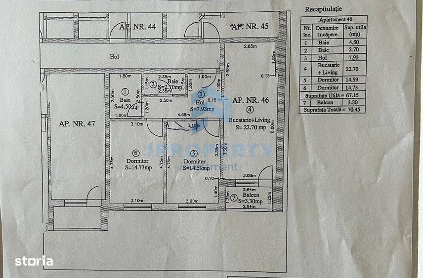 Apartament cu 3 camere, mobilat în Chiajna