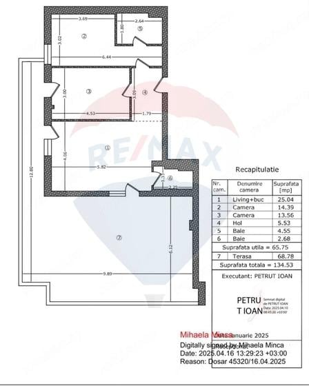 Apartament cu 3 camere decomandat în Dristor