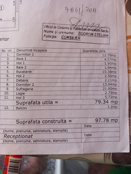 Apartament cu 3 camere decomandat în Central