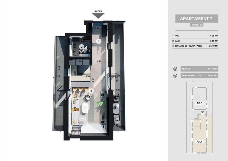 Garsoniera direct proprietar 700 m metrou - 1