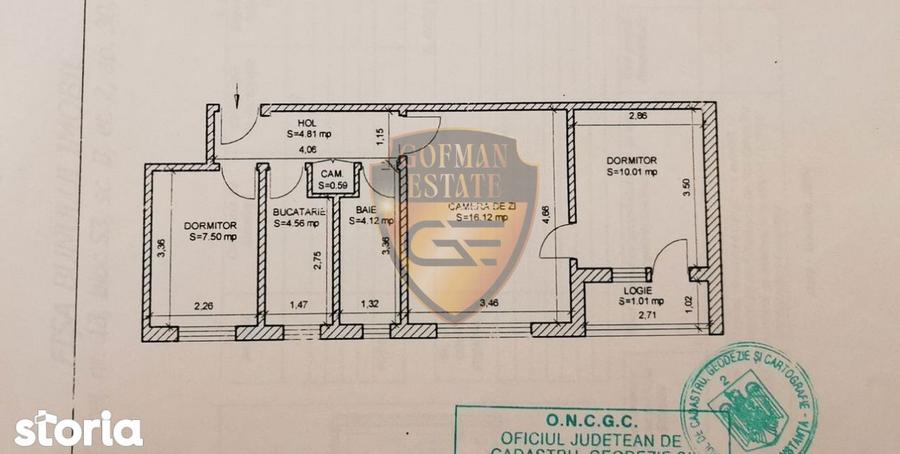 Apartament cu 3 camere, mobilat în Tomis Nord