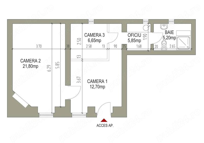 Spațiu comercial, de 55 mp, în Ultracentral