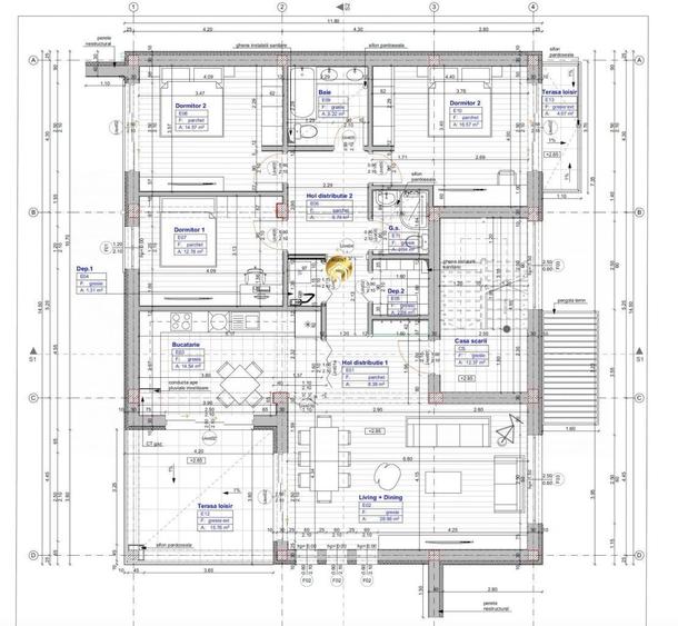 Apartament cu 4 camere în Central