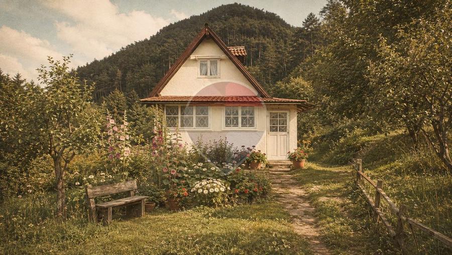 Casă individuală cu 3 camere cu Teren 1498 Mp în Schei