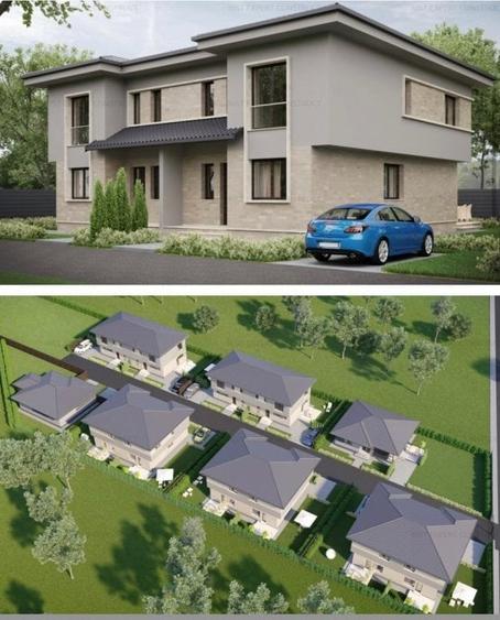 Duplex cu 4 camere cu Canalizare în Corbeanca