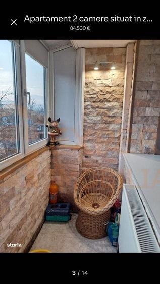 Apartament cu 2 camere semidecomandat în Exterior Vest