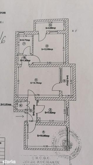 Apartament cu 3 camere semidecomandat în Tomis I