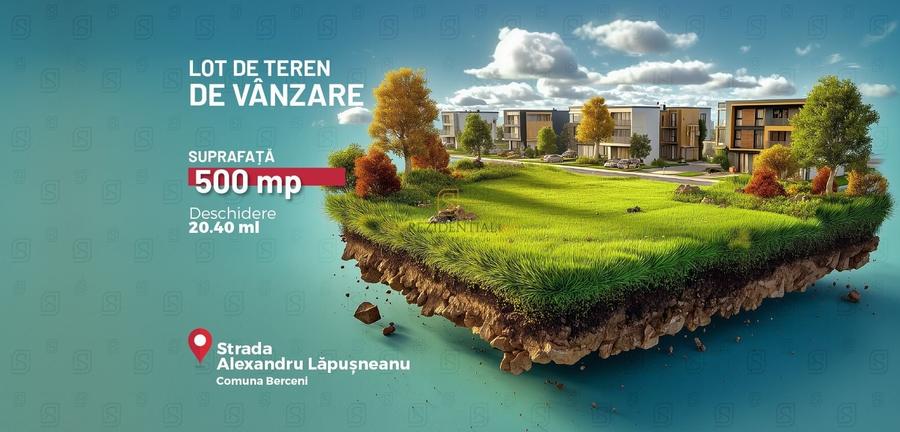 Teren Construcții intravilan de 500 mp, în Berceni