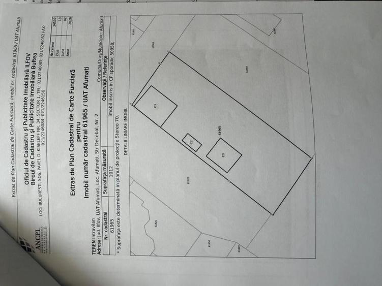Casă individuală cu 5 camere cu Teren 1010 Mp în Afumați
