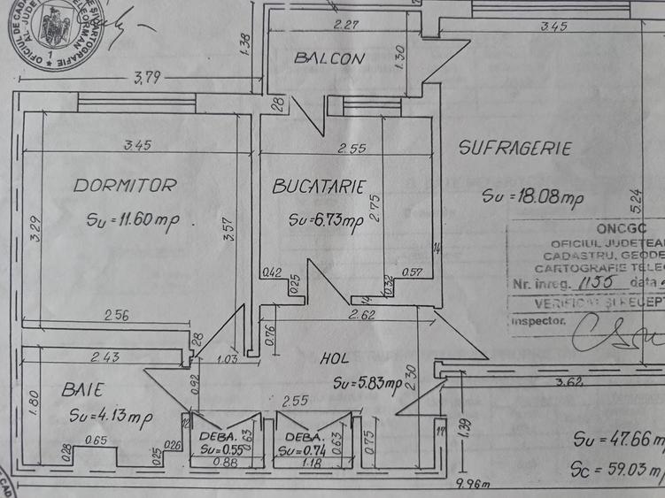 Apartament cu 2 camere decomandat în 1 Mai