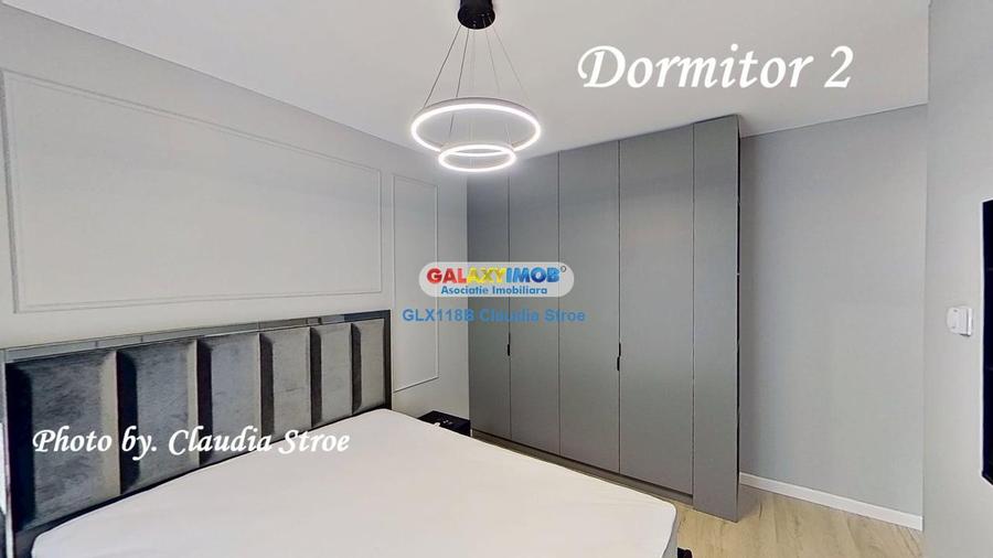Apartament cu 3 camere semidecomandat, mobilat în Pipera