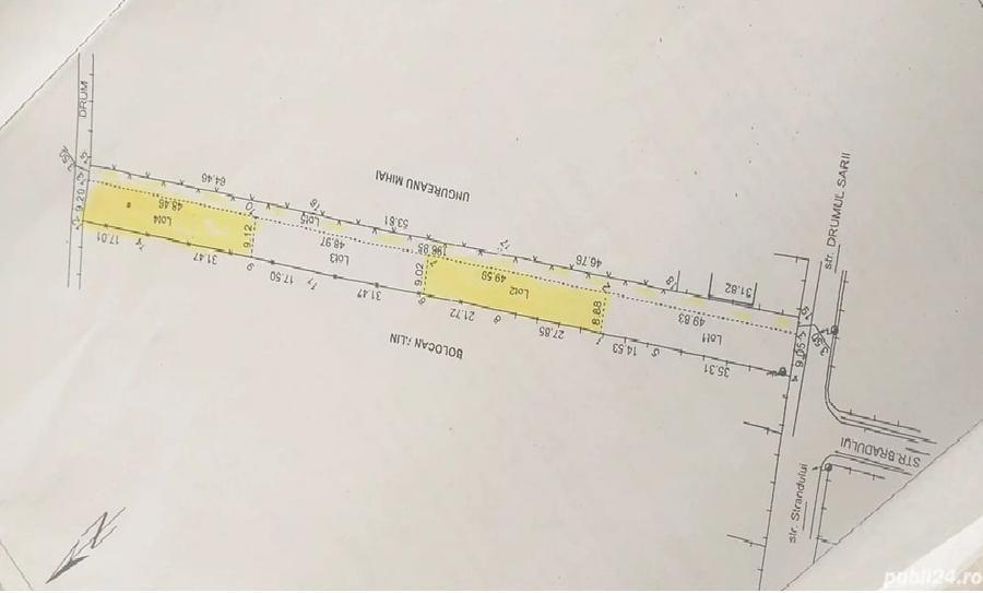 Teren Construcții intravilan de 440 mp, în Bereasca