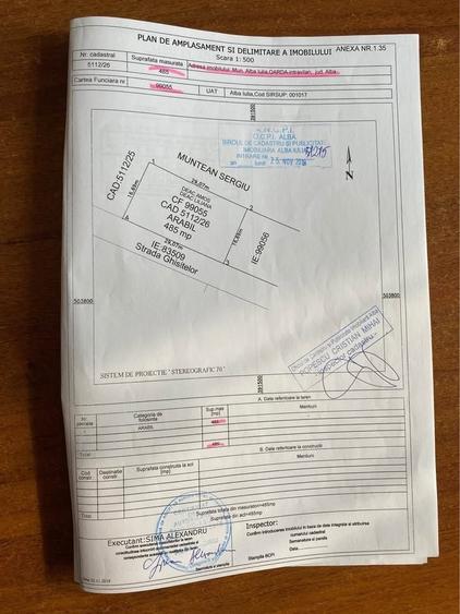 Teren Construcții intravilan de 485 mp, în Oarda