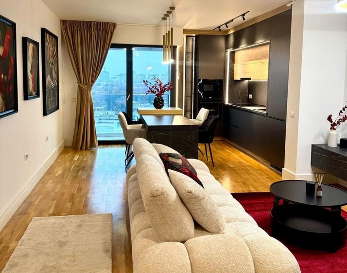 Apartament cu 2 camere semidecomandat, mobilat în Barbu Văcărescu