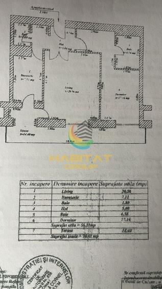 Apartament cu 2 camere decomandat în Văcăresti