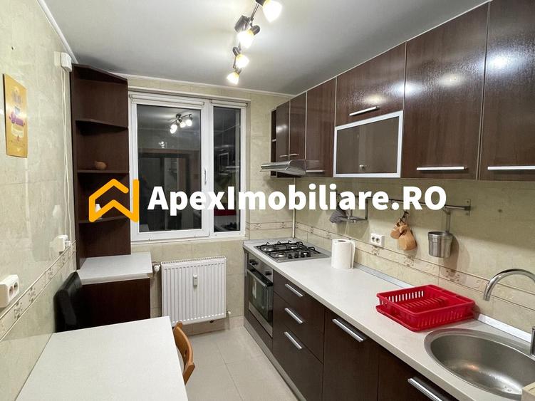 Apartament cu 3 camere semidecomandat, mobilat în Obor