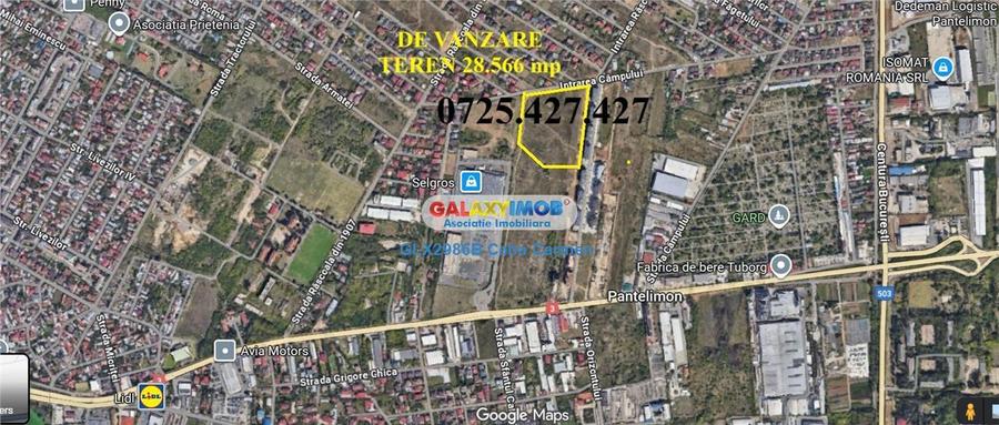 Teren Construcții intravilan de 28700 mp, în Est