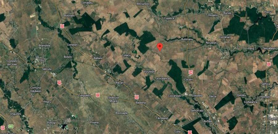 Teren de 99999 mp, în Butimanu