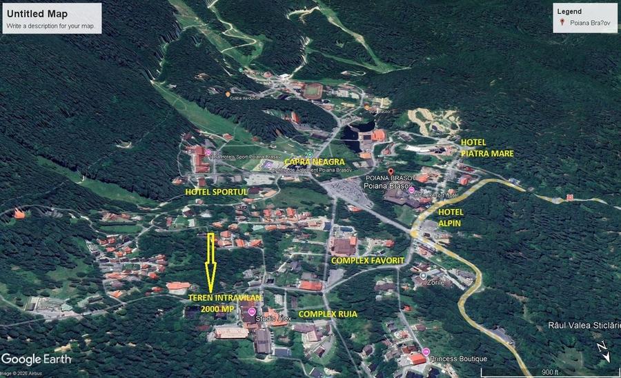 Teren Construcții intravilan de 2000 mp, în Poiana Brașov