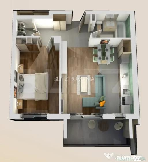 Apartament 2 camere, bloc nou, semifinisat, 53 mp, zona Vivo - Cluj-Napoca (Cluj)