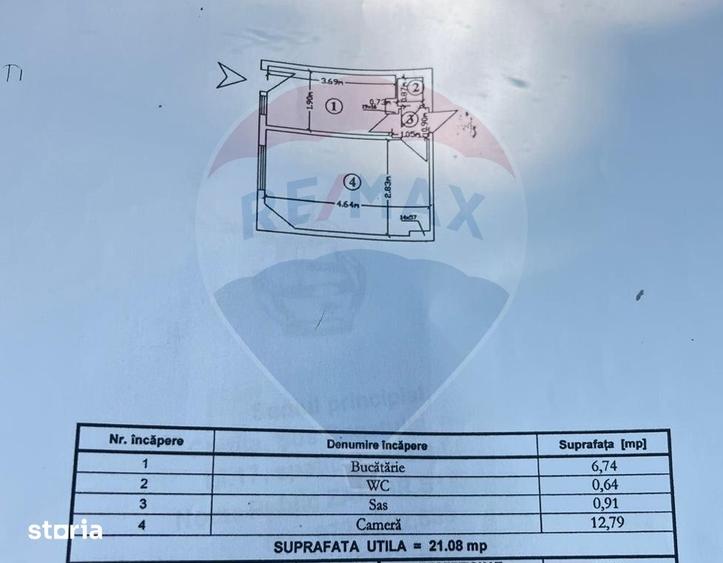 Spațiu comercial, de 51.4 mp, în Centrul Civic