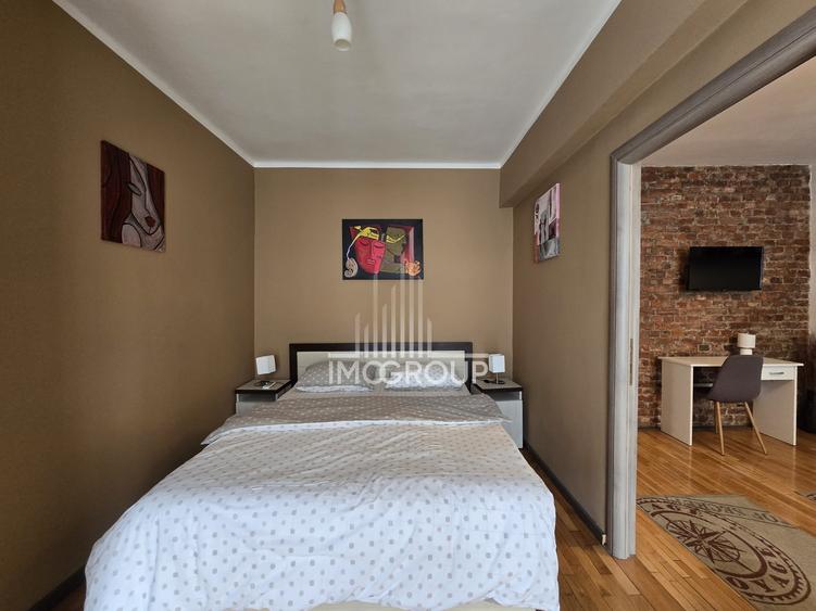 Apartament cu 2 camere semidecomandat, mobilat în Semicentral
