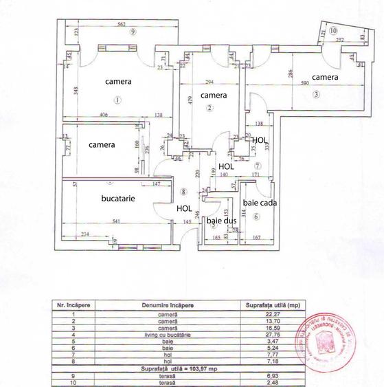 Apartament cu 4 camere decomandat în Decebal