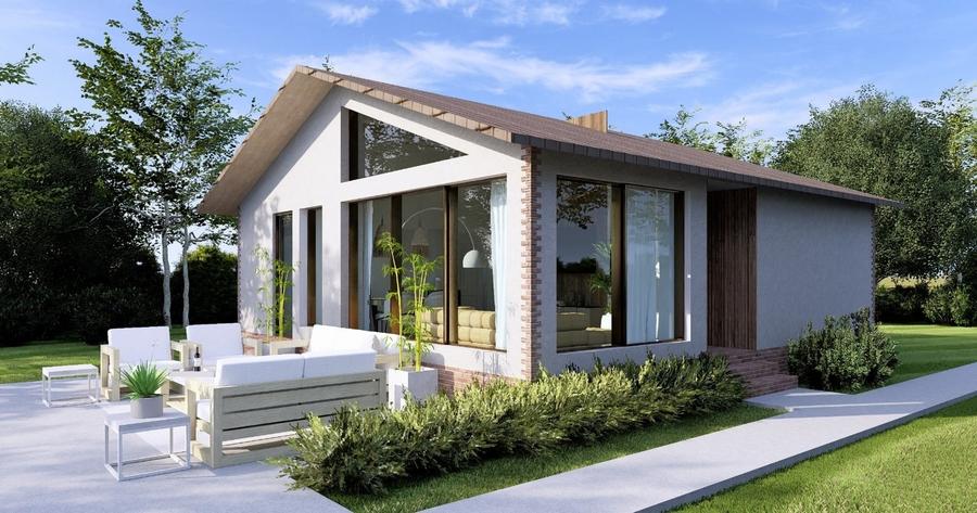 Casă individuală cu 3 camere cu Teren 500 Mp în Copăceni