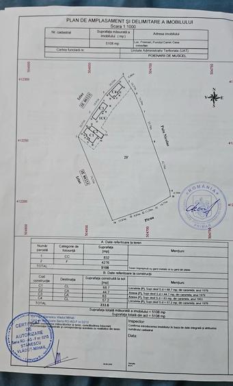 Casă cu 4 camere cu Teren 5108 Mp în Poienari (Poienarii de Muscel)