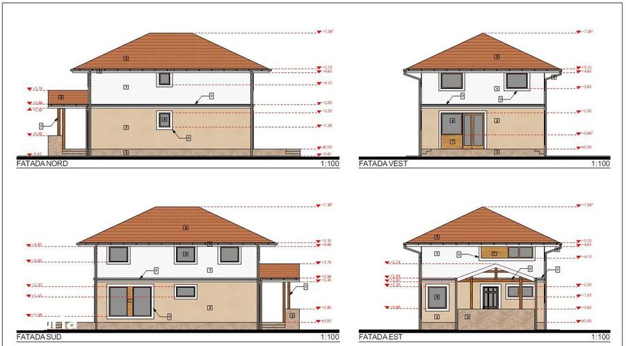 Casă cu 4 camere cu Teren 500 Mp în Central