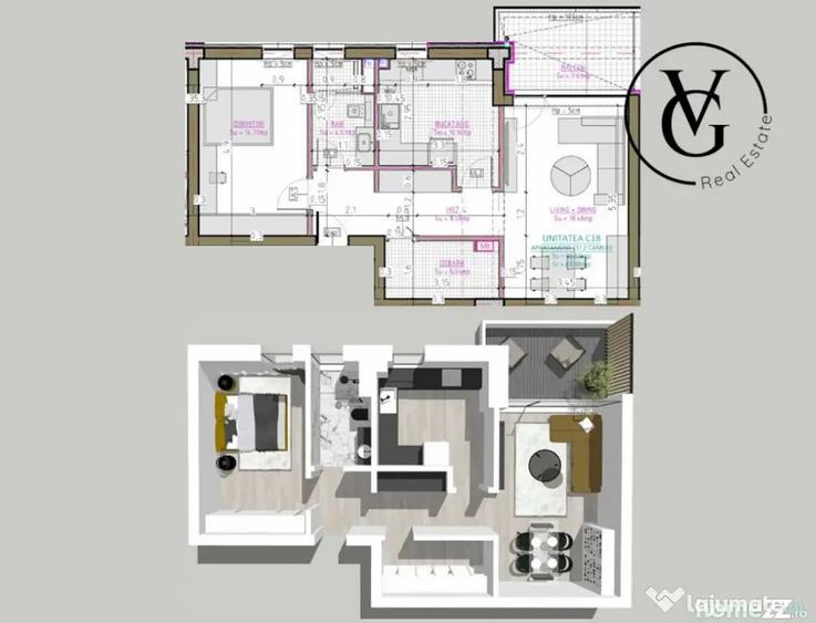 Apartament cu 2 camere - Complex Rezidential - Blue Bike Ede - 1