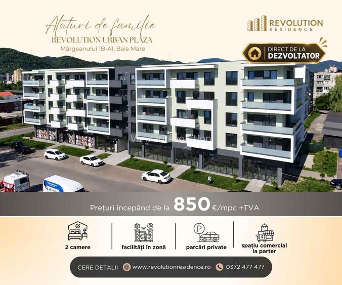 NEW !COMISION 0% - Apartamente 2 camere - Margeanului 1B-A1, Baia Mare