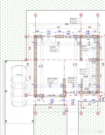Casă cu 4 camere cu Teren 400 Mp în Luna