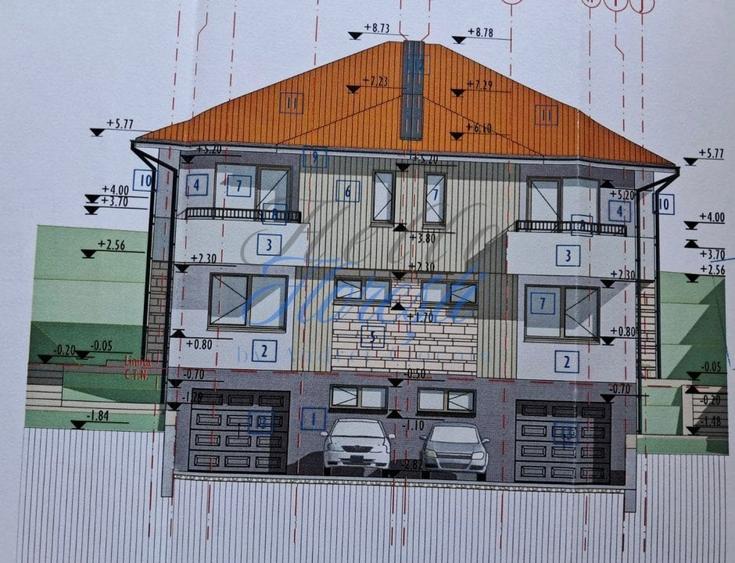 Duplex cu 5 camere cu Canalizare în Feleacu