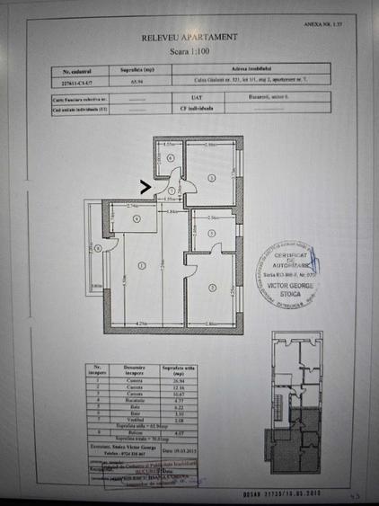 Apartament cu 3 camere decomandat în Giulești