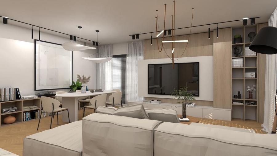 Apartament cu 3 camere decomandat în Titan