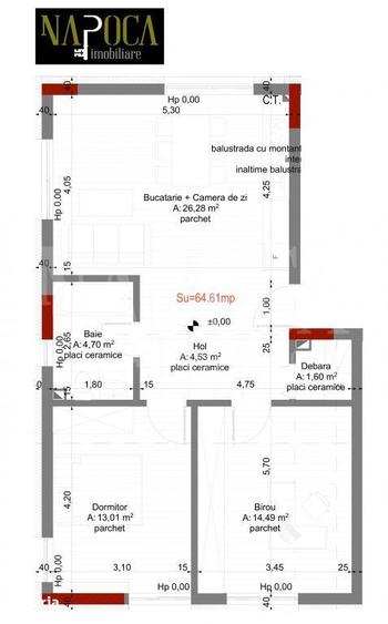 Apartament cu 3 camere în Mănăștur — fotografia 1