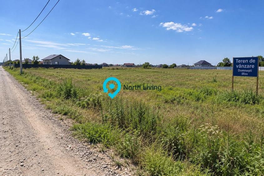 Teren Construcții extravilan de 400 mp, în Domnești