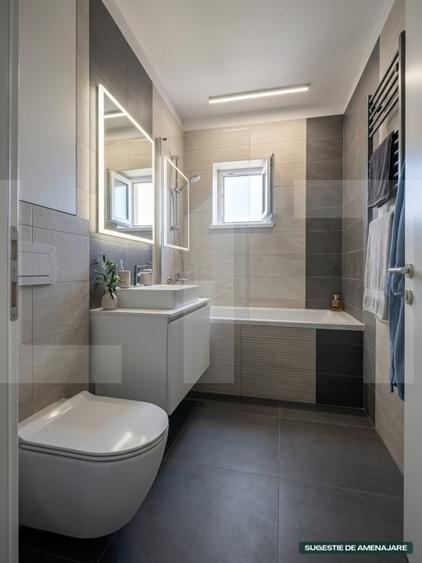 Apartament decomandat cu 2 camere, 52.82 mp - Sf. Gheorghe - 3