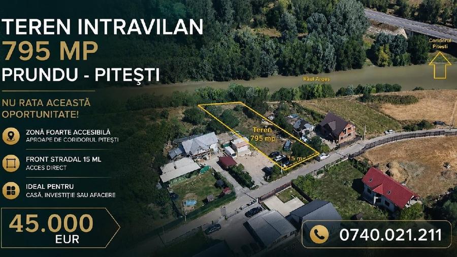 Teren Construcții intravilan de 795 mp, în Est