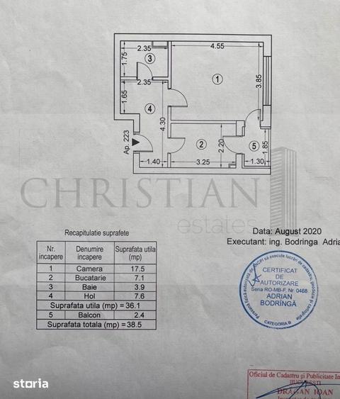 Garsoniera 39 mp - Exigent Plaza Residence Faza 3 - 4