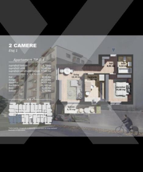 Apartament cu 2 camere decomandat în Berceni — fotografia 1