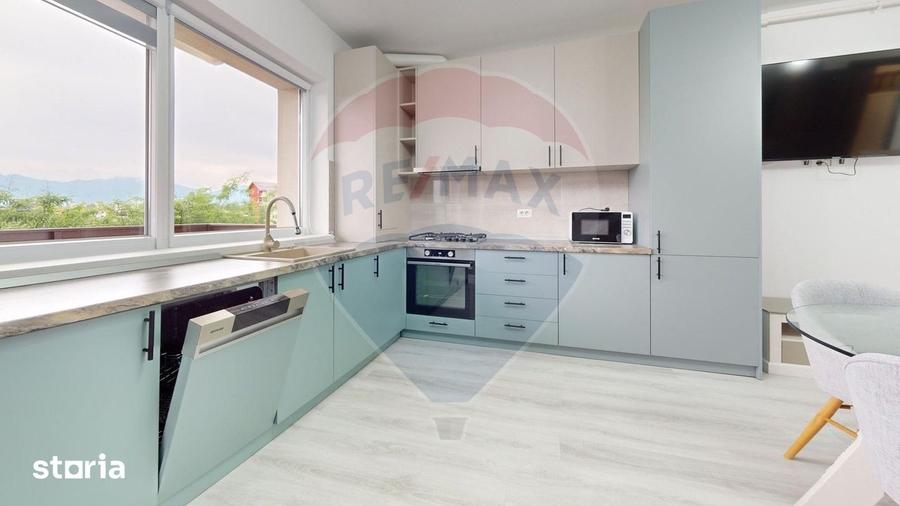Apartament cu 2 camere, mobilat în Sânpetru
