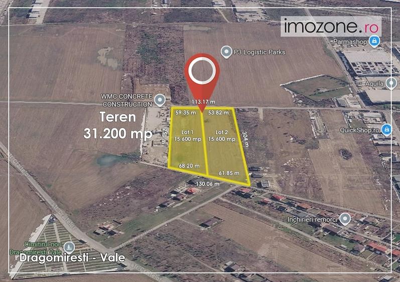 Teren de 31200 mp, în Dragomirești-Deal