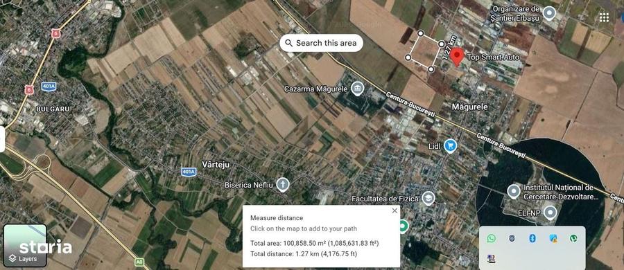 Teren intravilan 105.000 mp Magurele strada Fermei - 3