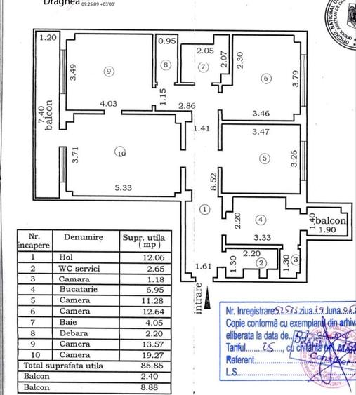 Apartament cu 4 camere decomandat în Independenței